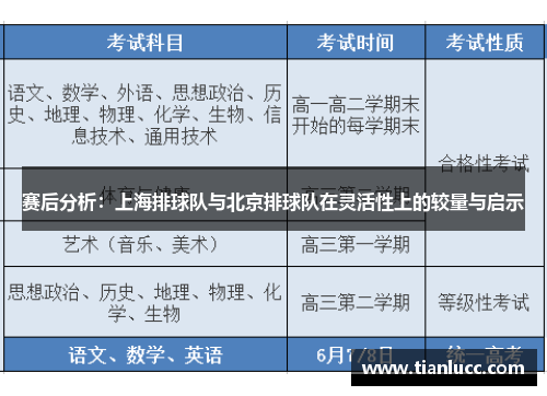 赛后分析：上海排球队与北京排球队在灵活性上的较量与启示